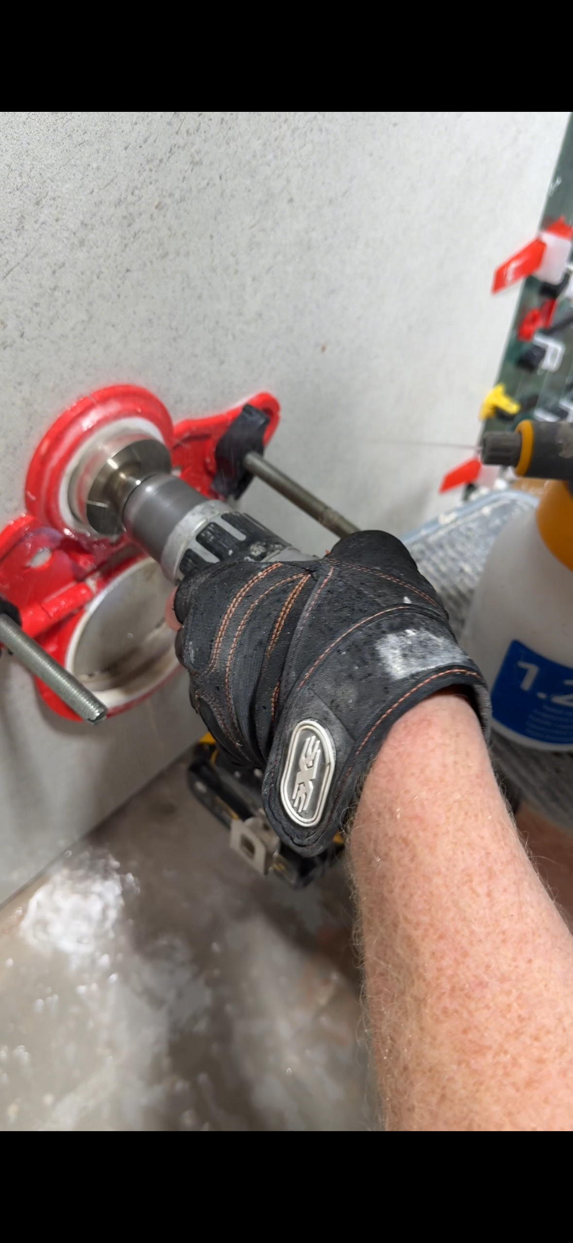 Wall-Hung Toilet Drill Hole Locator – Dual-Size Template