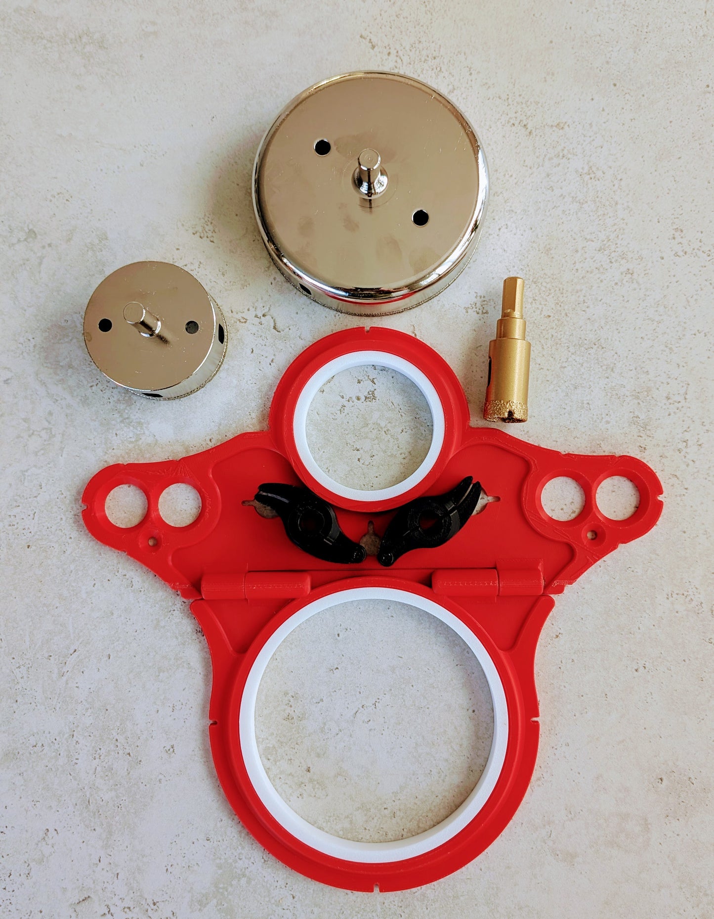 Wall-Hung Toilet Drill Hole Locator – Dual-Size Template