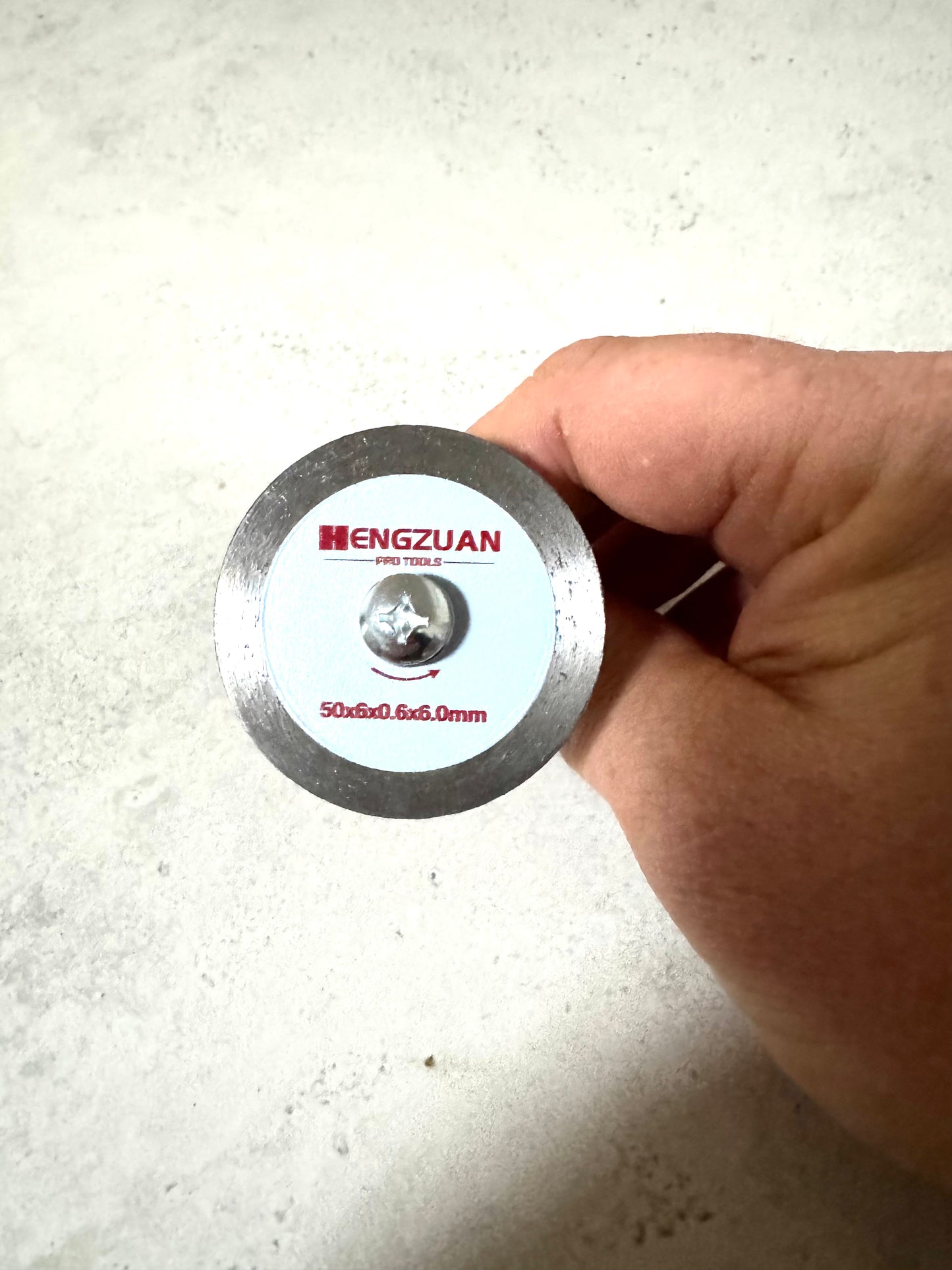 Ultra-Thin Sintered Diamond Saw Blade 50×6×0.6×6 mm – For Mini Grinders & Rotary Tools