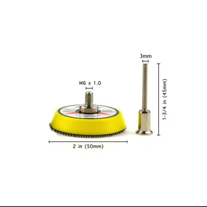 Sanding Pad Holder – 50 mm (Velcro) for Rotary Tools, Dremel & Drills