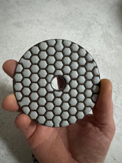 Diamond Polishing Pads – 100 mm (Grit 50 & 100) – Dry Use