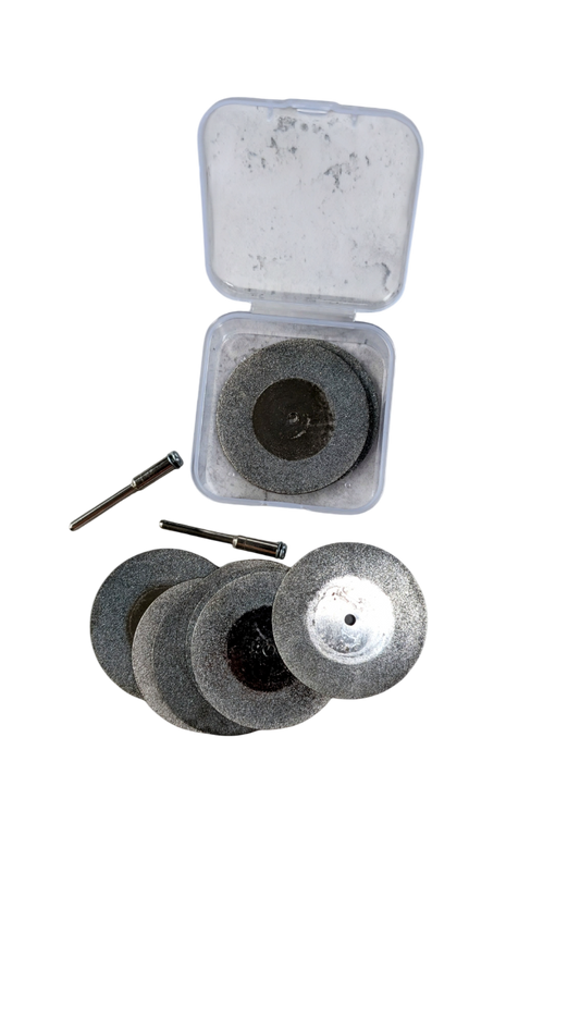 Diamond Cutting Disc Set SILVER (10 Discs + 2 Holders)