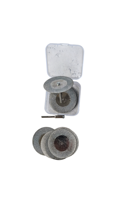 Diamond Cutting Disc Set SILVER (10 Discs + 2 Holders)