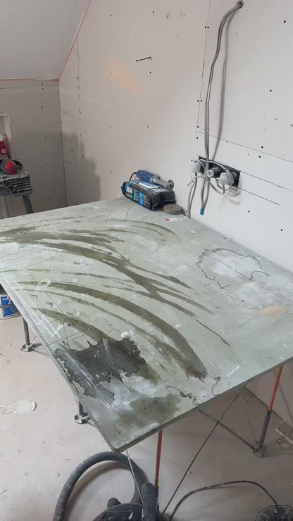 Angle Grinder Dust Extraction Shroud for 45° Tile Mitre Cutting