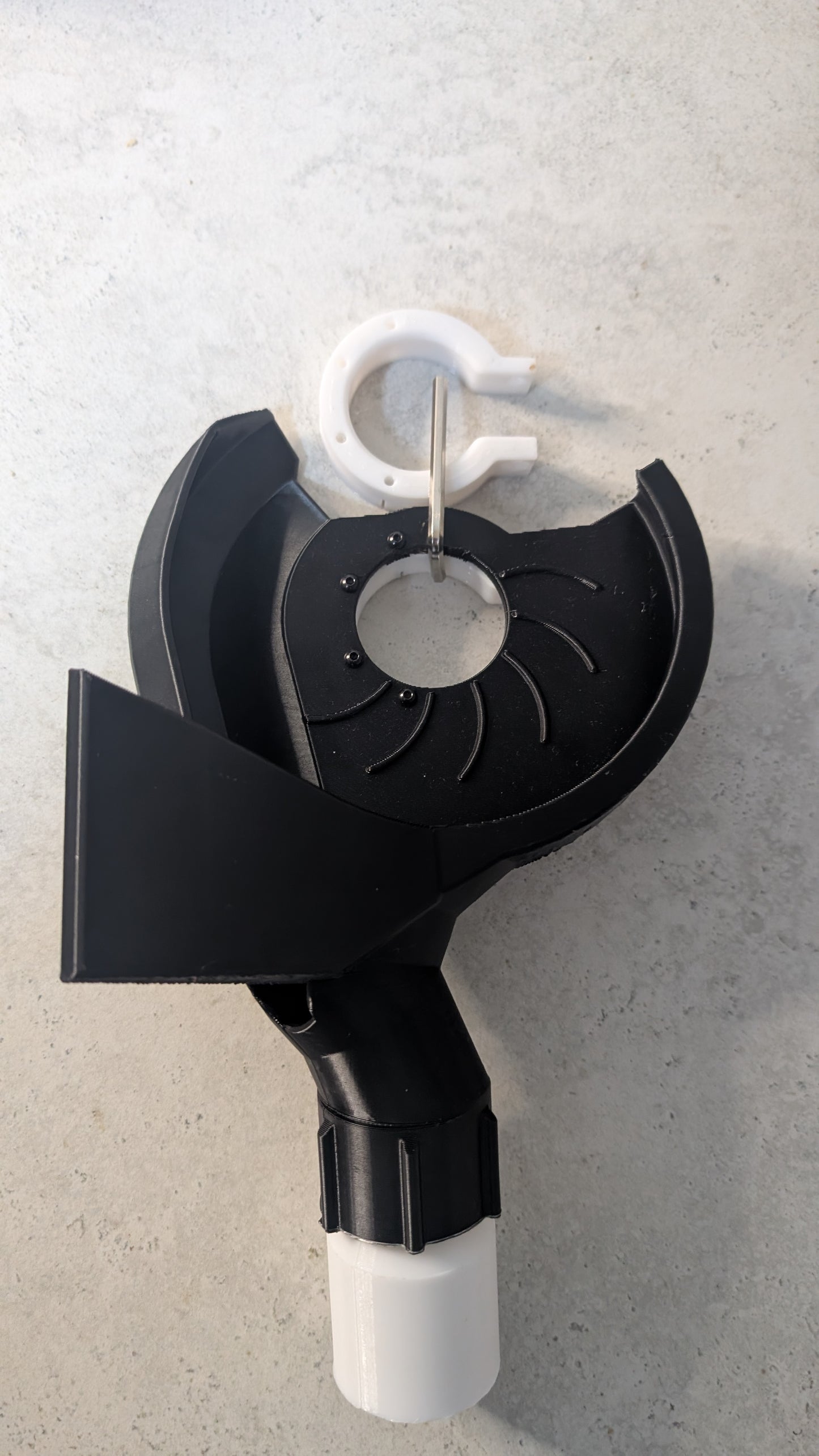 Angle Grinder Dust Extraction Shroud for 45° Tile Mitre Cutting