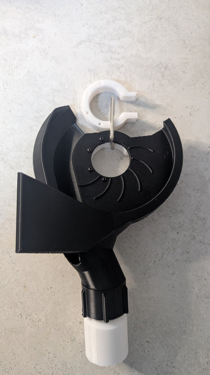 Angle Grinder Dust Extraction Shroud for 45° Tile Mitre Cutting