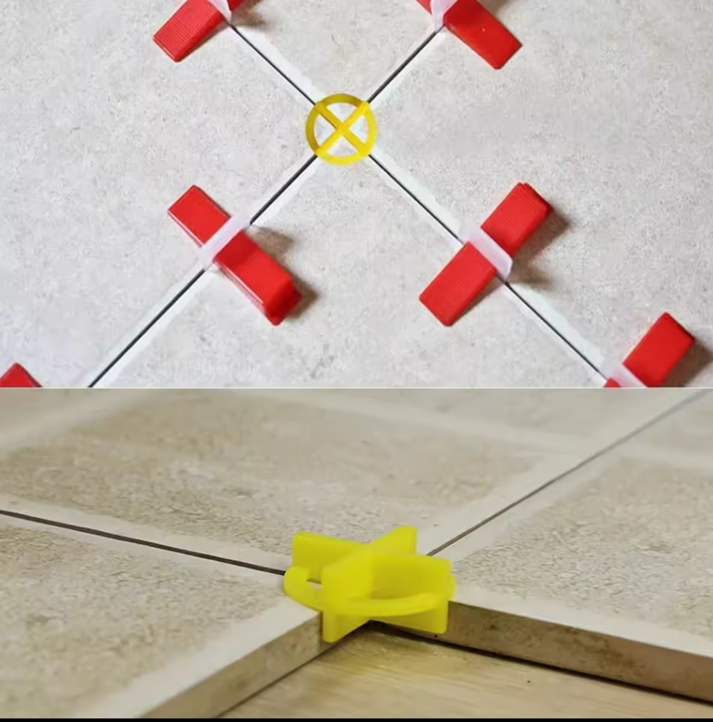 Reusable Tile Spacers – 1.5mm (Yellow) / 2mm (Red)