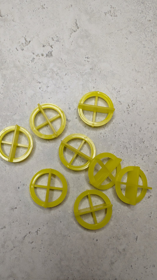 Reusable Tile Spacers – 1.5mm (Yellow) / 2mm (Red)