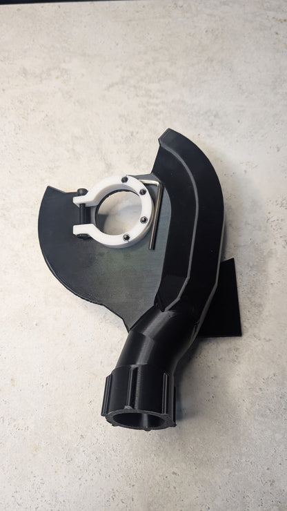 Angle Grinder Dust Extraction Shroud for 45° Tile Mitre Cutting
