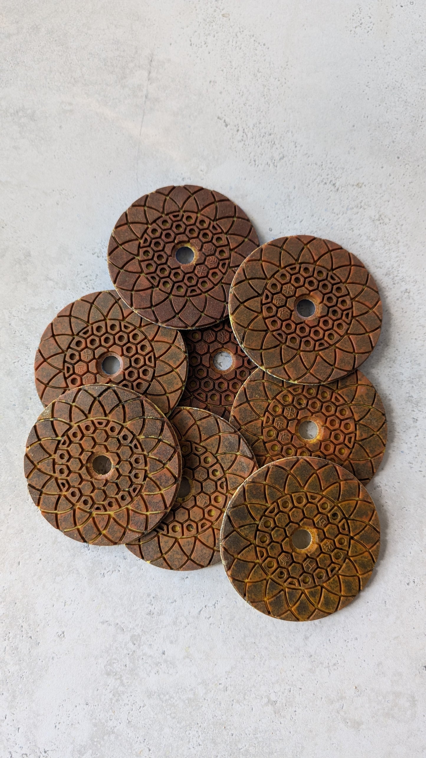 Premium Metallized Polishing Pad RIJILEI – Grit #50 / #100