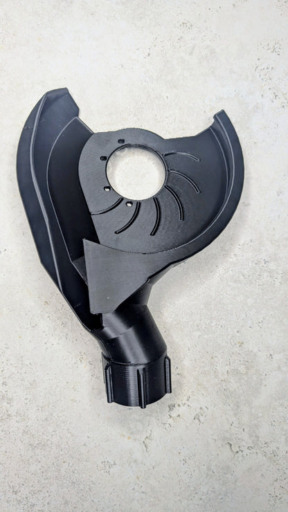 Angle Grinder Dust Extraction Shroud for 45° Tile Mitre Cutting