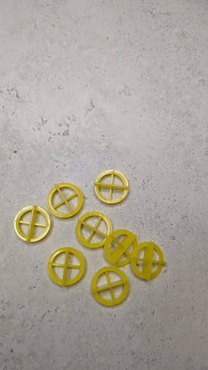 Reusable Tile Spacers – 1.5mm (Yellow) / 2mm (Red)