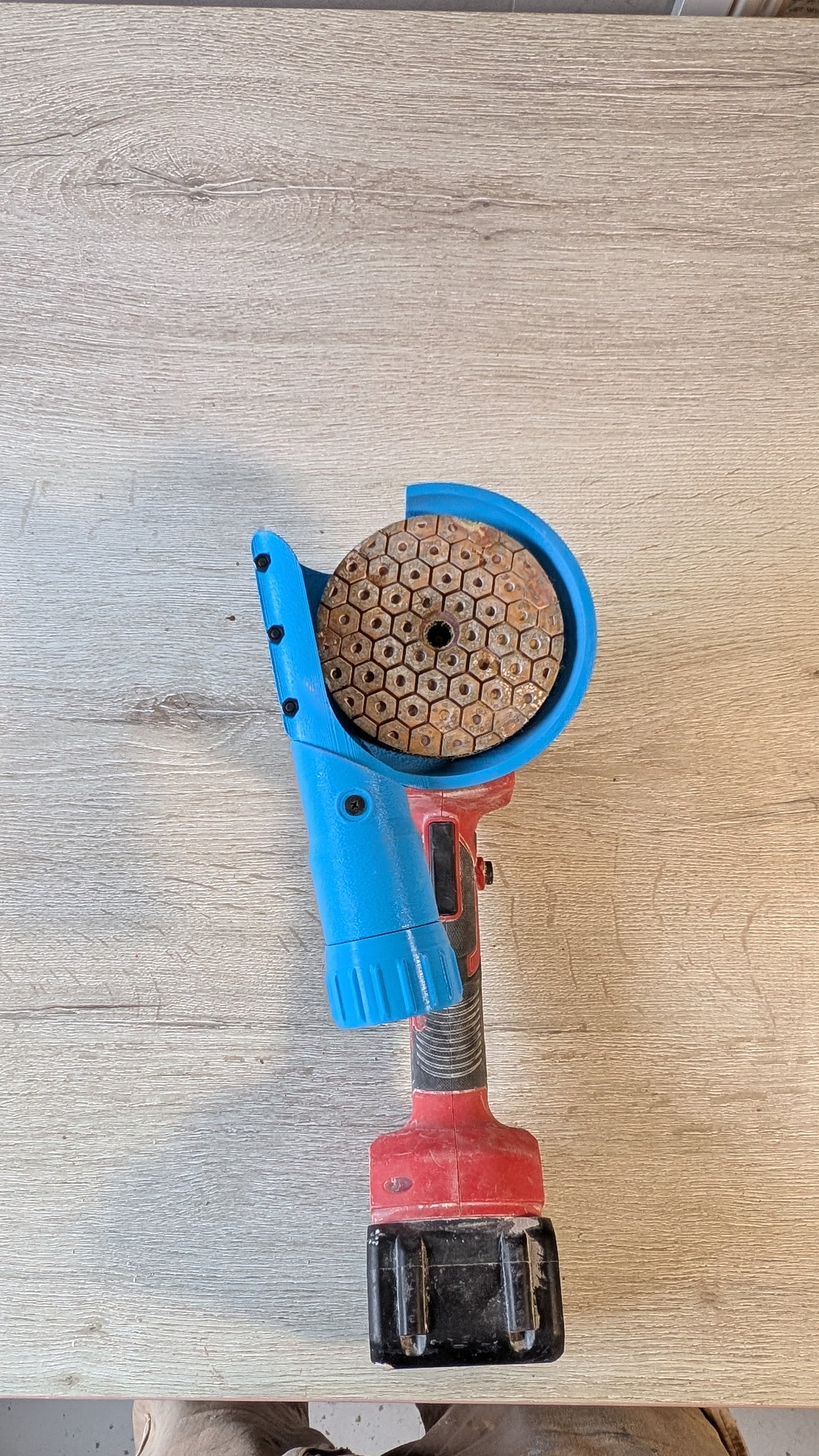 Tile Polishing Dust Extraction Shroud for Angle Grinders