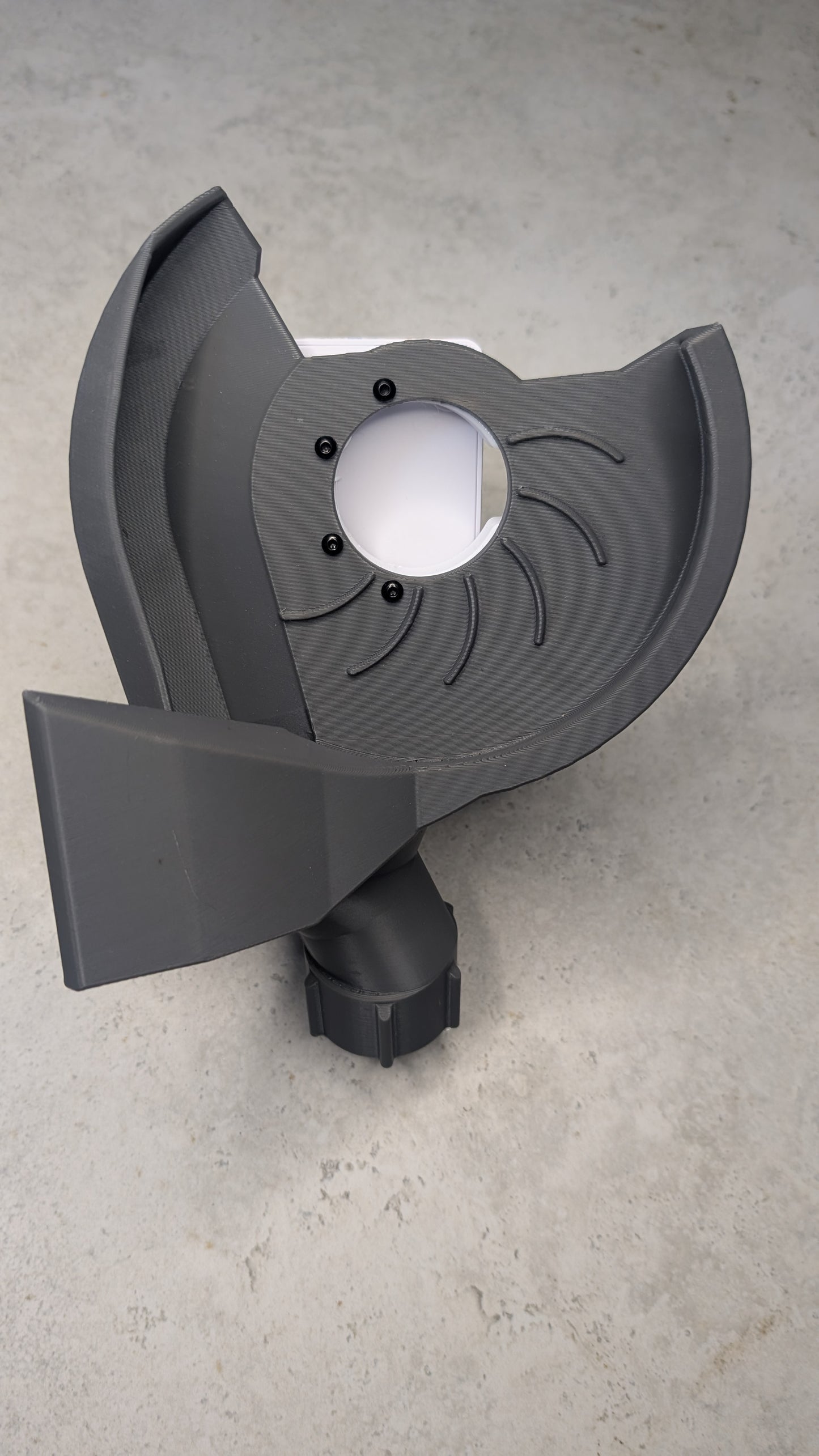Angle Grinder Dust Extraction Shroud for 45° Tile Mitre Cutting