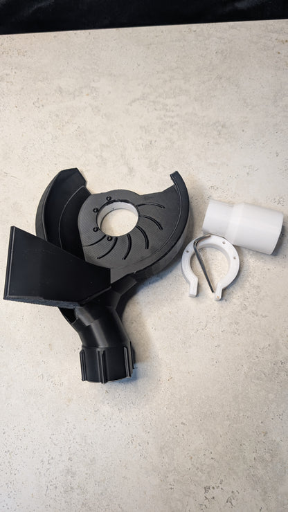 Angle Grinder Dust Extraction Shroud for 45° Tile Mitre Cutting