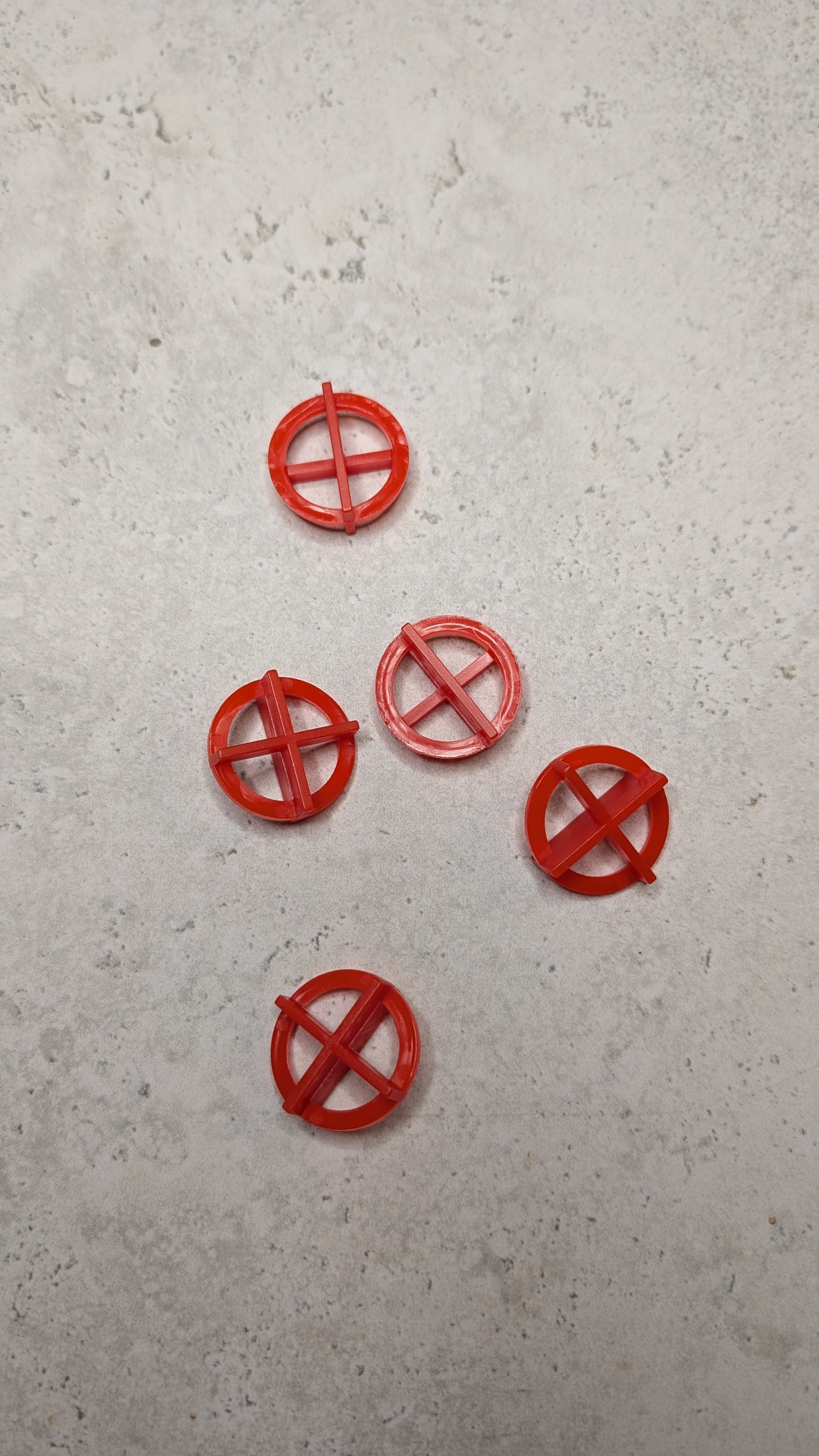 Reusable Tile Spacers – 1.5mm (Yellow) / 2mm (Red)