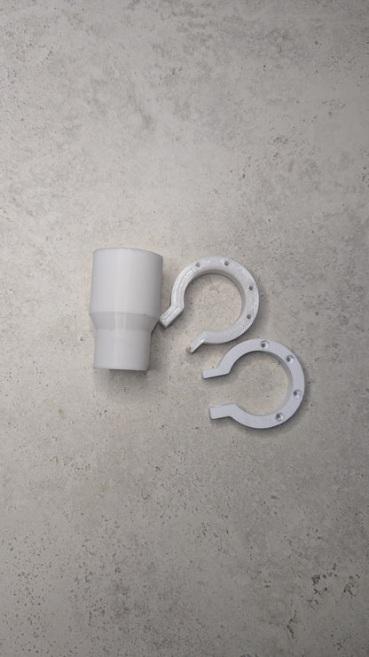 Angle Grinder Dust Extraction Shroud for 45° Tile Mitre Cutting